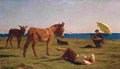 koller rudolf the painter and his model Art A4 Photo Print