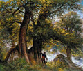 koller rudolf the poachers in forest landscape Art A4 Photo Print