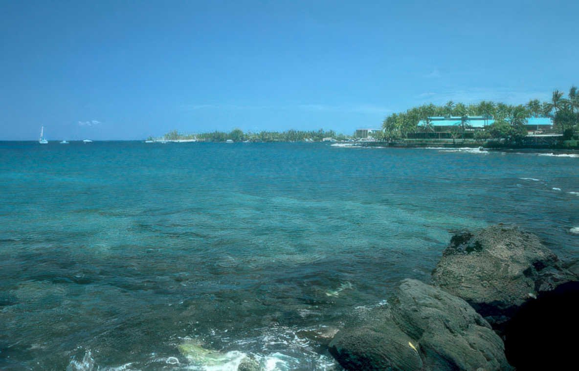 kona coast landscape 2 Vintage A4 Photo Print