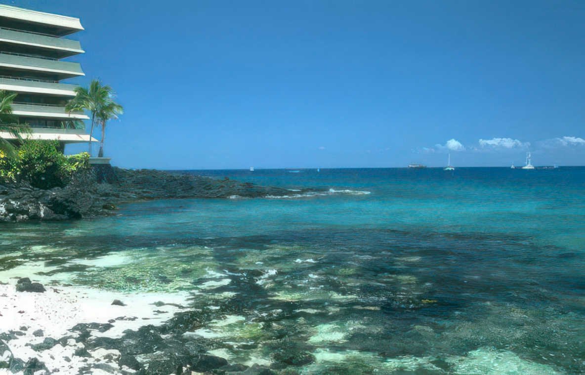 kona ocean beach Vintage A4 Photo Print