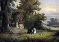 kost Scene in the Garden Art A4 Photo Print