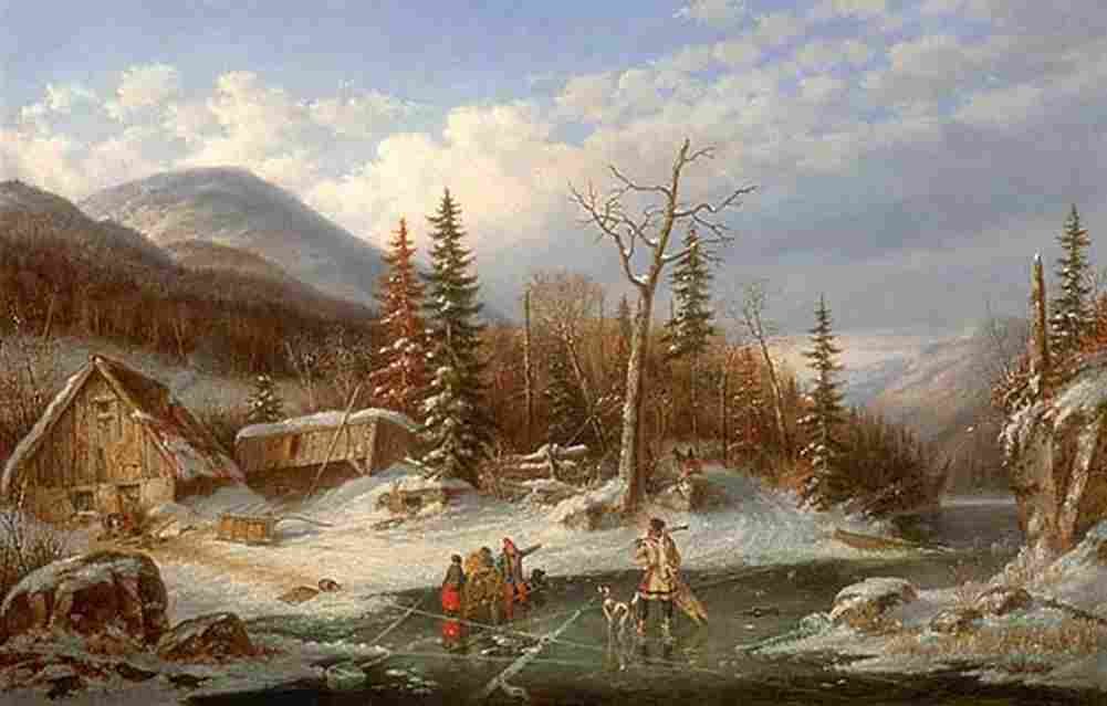 krie Winter Landscape Laval Art A4 Photo Print