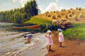 krou Playing Children Art A4 Photo Print