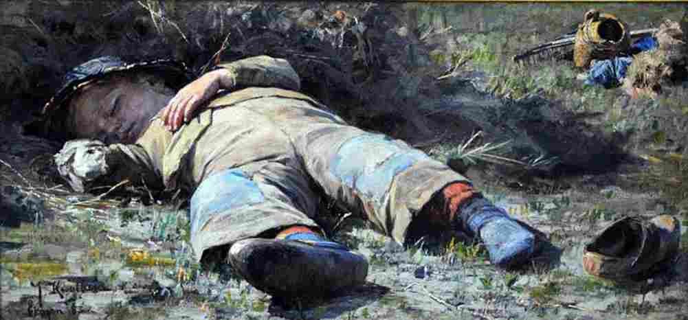 krou Sleeping Boy Art A4 Photo Print