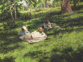 krou Three Reading Women Art A4 Photo Print