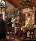 kroy Kroyer Modelled in his Studio Art A4 Photo Print