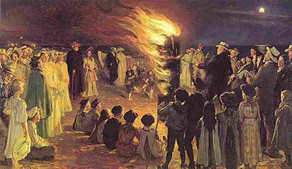 kroy Saint John s Eve Bonfire Art A4 Photo Print