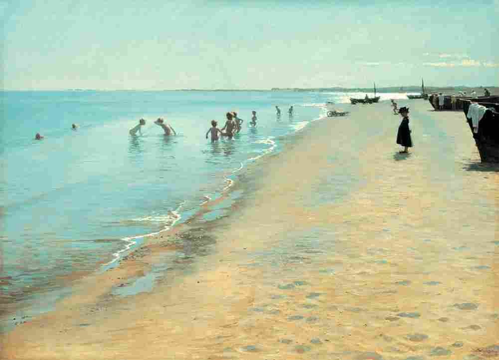 kroy Summer Day on Skagen s Southern Beach Art A4 Photo Print