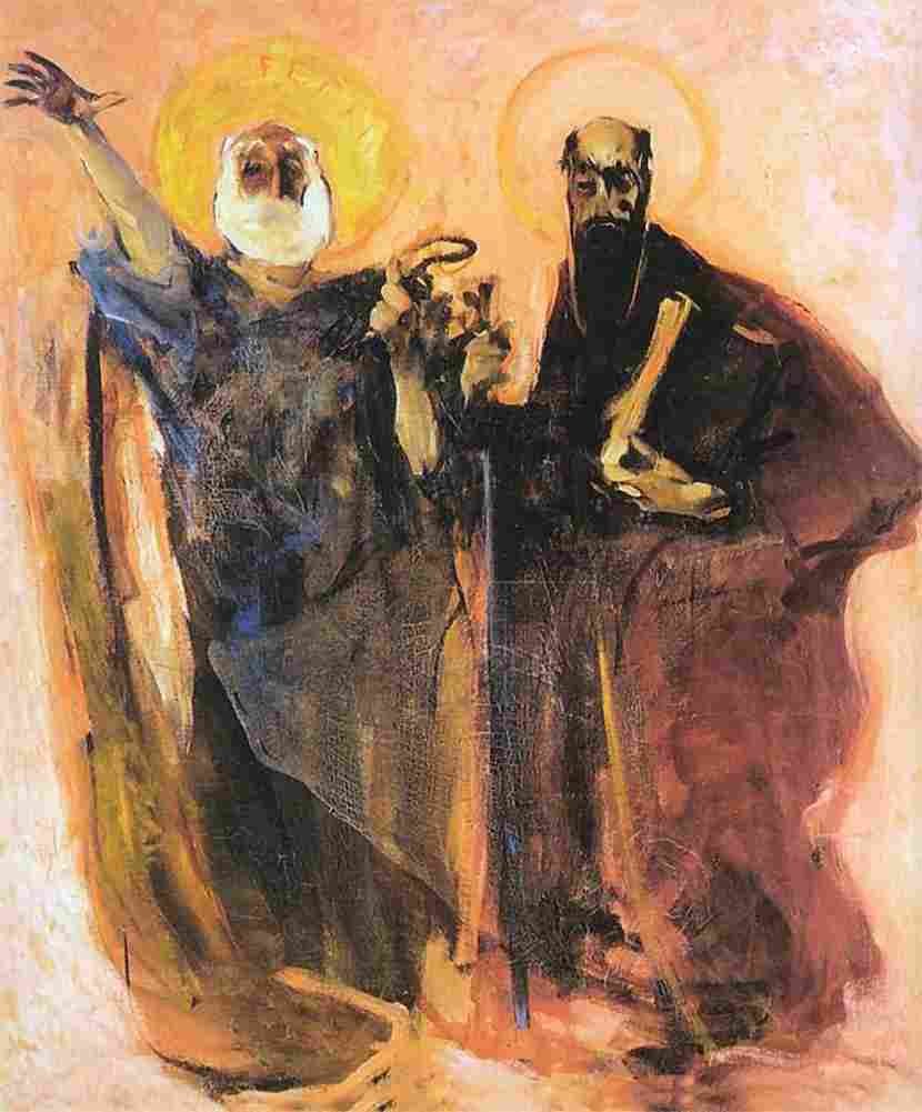 krz The Apostles Paul and Peter Art A4 Photo Print