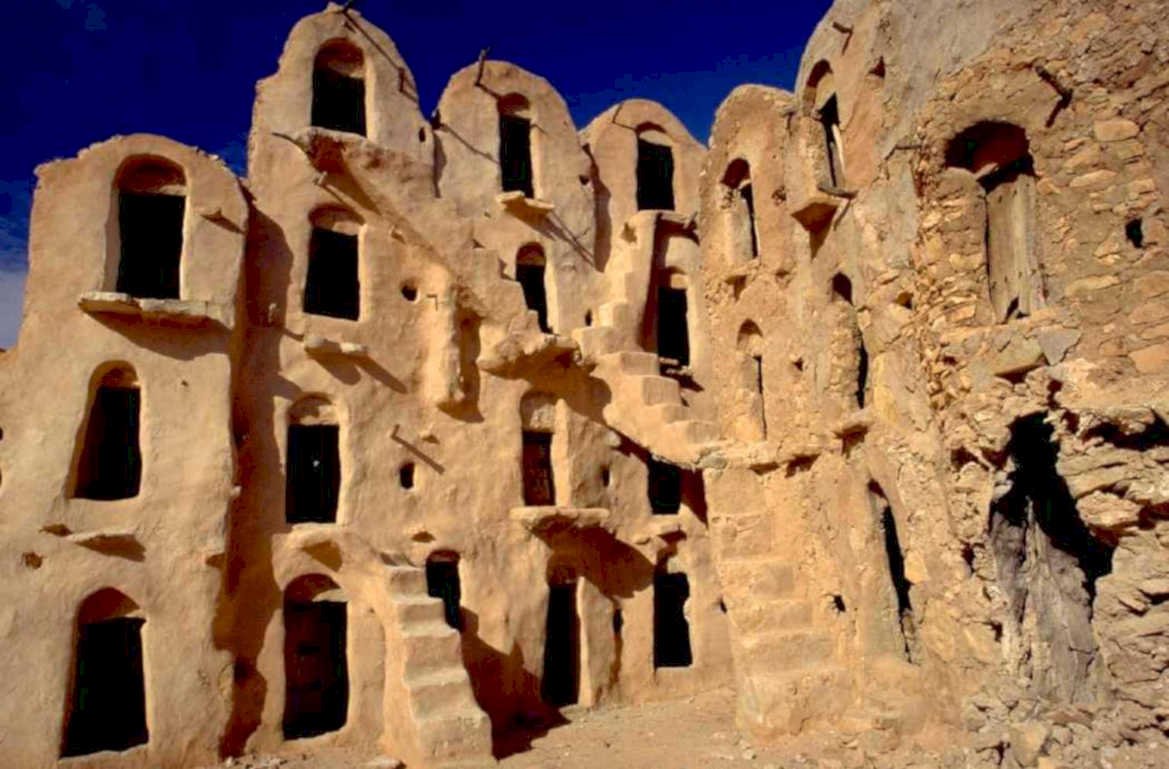 ksar gargano adobe 1980s 1990s A4 Photo Print