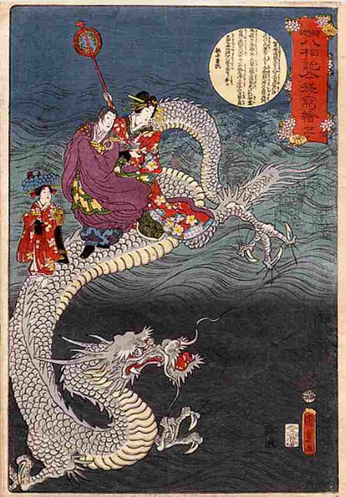 kunisada The Dragon Art A4 Photo Print