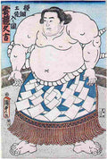 kunisada Yokozuna Unryu Hisakichi Art A4 Photo Print