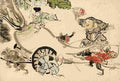 kyosai Daikoku with Rats Pulling a Radish Mikoshi Art A4 Photo Print