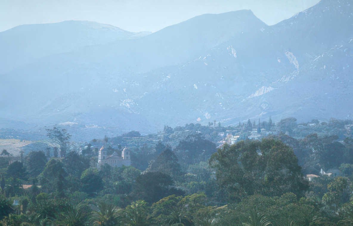 la jolla mountains Vintage A4 Photo Print