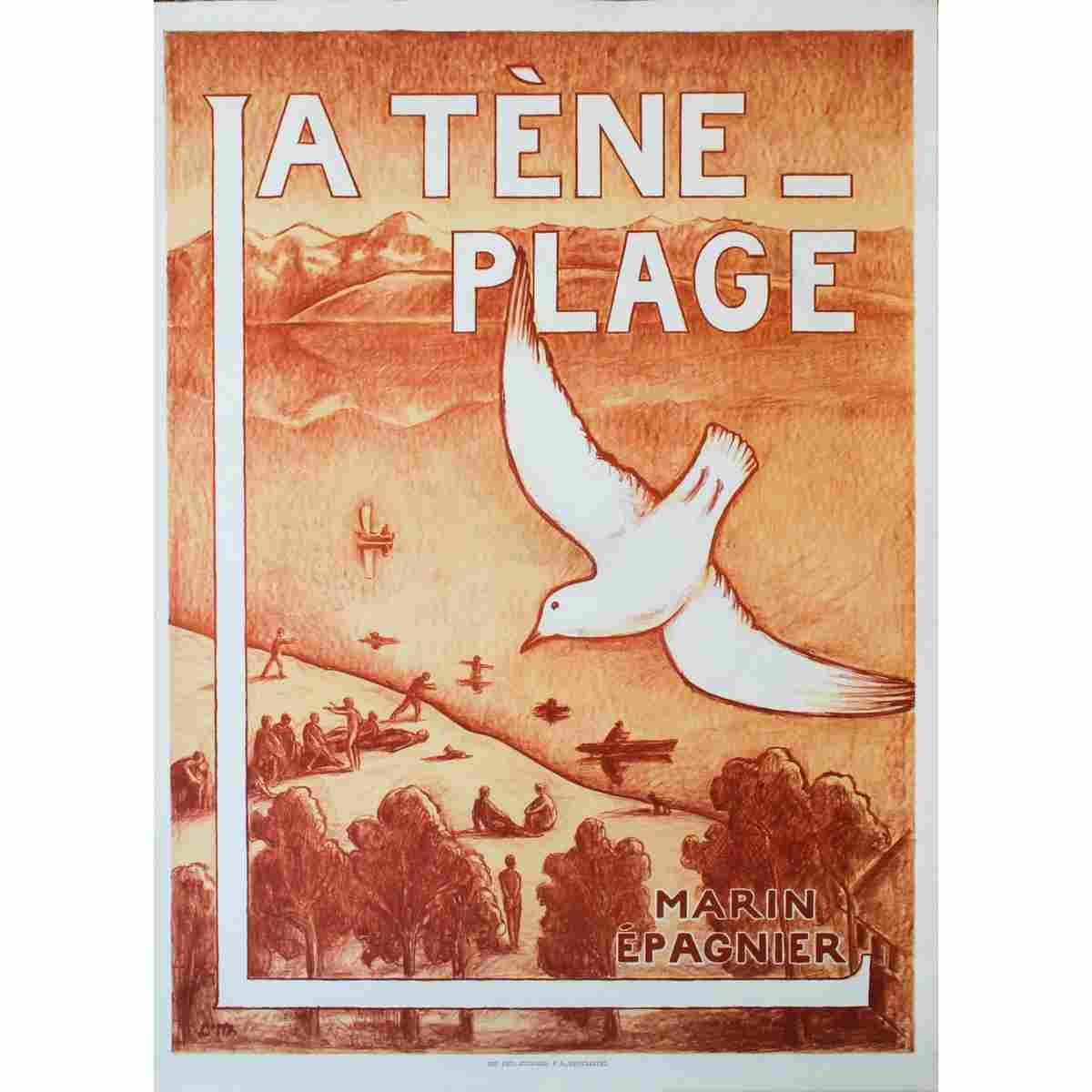 la tene plage louis de meuron 1931 2 Advert A4 Photo Print