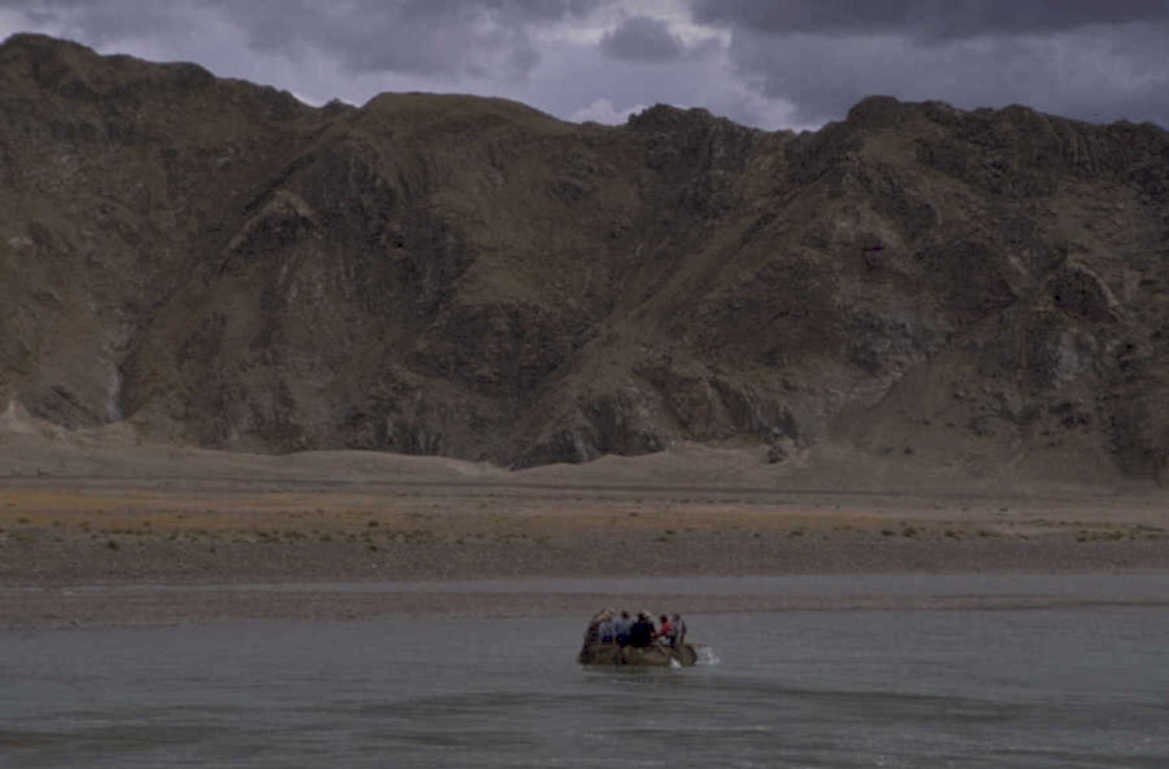 ladakh river boat 1980s 1990s A4 Photo Print