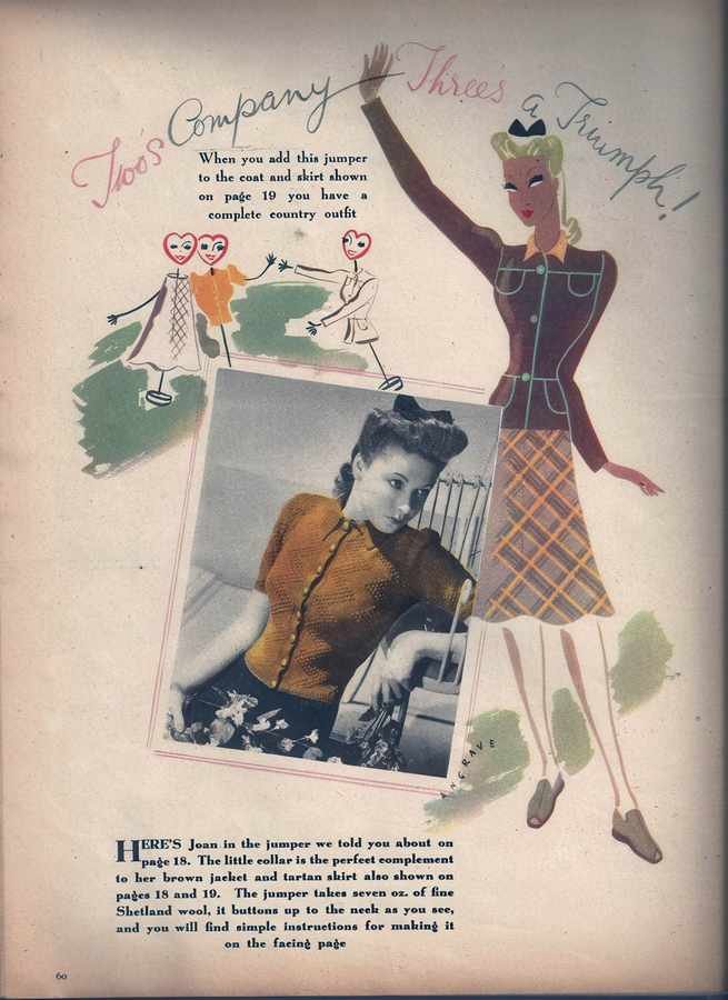ladies journal 1940 3 Vintage Advert A4 Photo Print