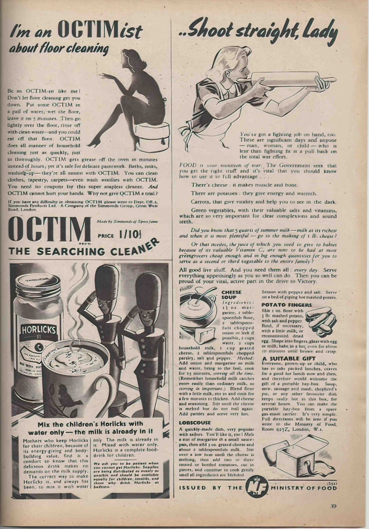 ladies journal 1943 5 Advert A4 Photo Print