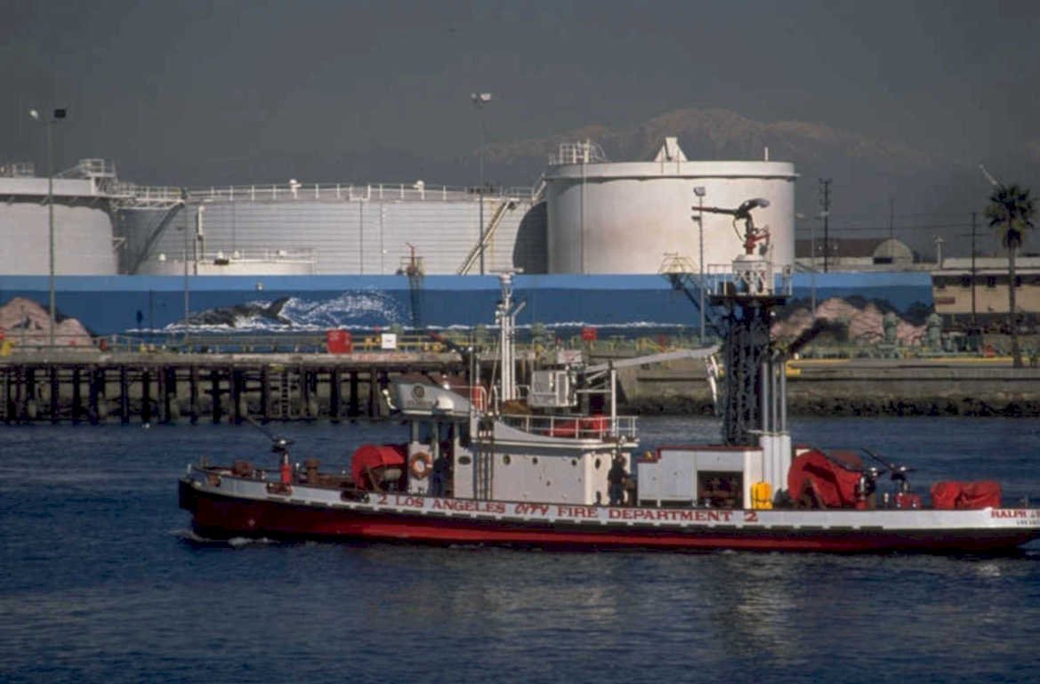lafd fireboat 1988 1980s 1990s A4 Photo Print
