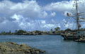lahaina sailboat flags Vintage A4 Photo Print