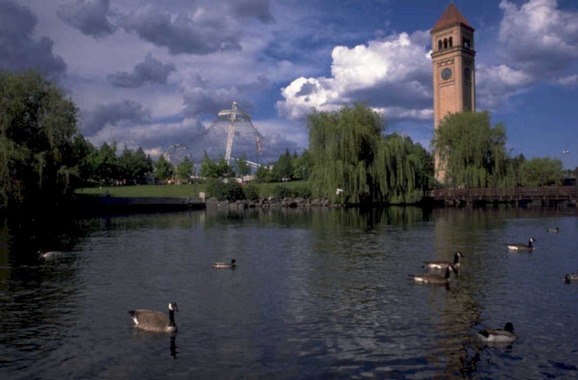 lake armistice clocktower 1980s 1990s A4 Photo Print