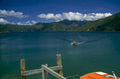 lake boat mountains 1980s 1990s A4 Photo Print