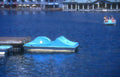 lake boats summer Vintage A4 Photo Print