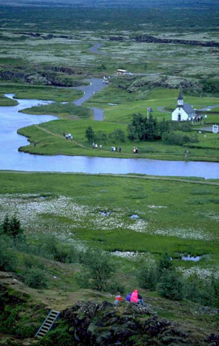 lake church hraunheimar 1980s 1990s A4 Photo Print