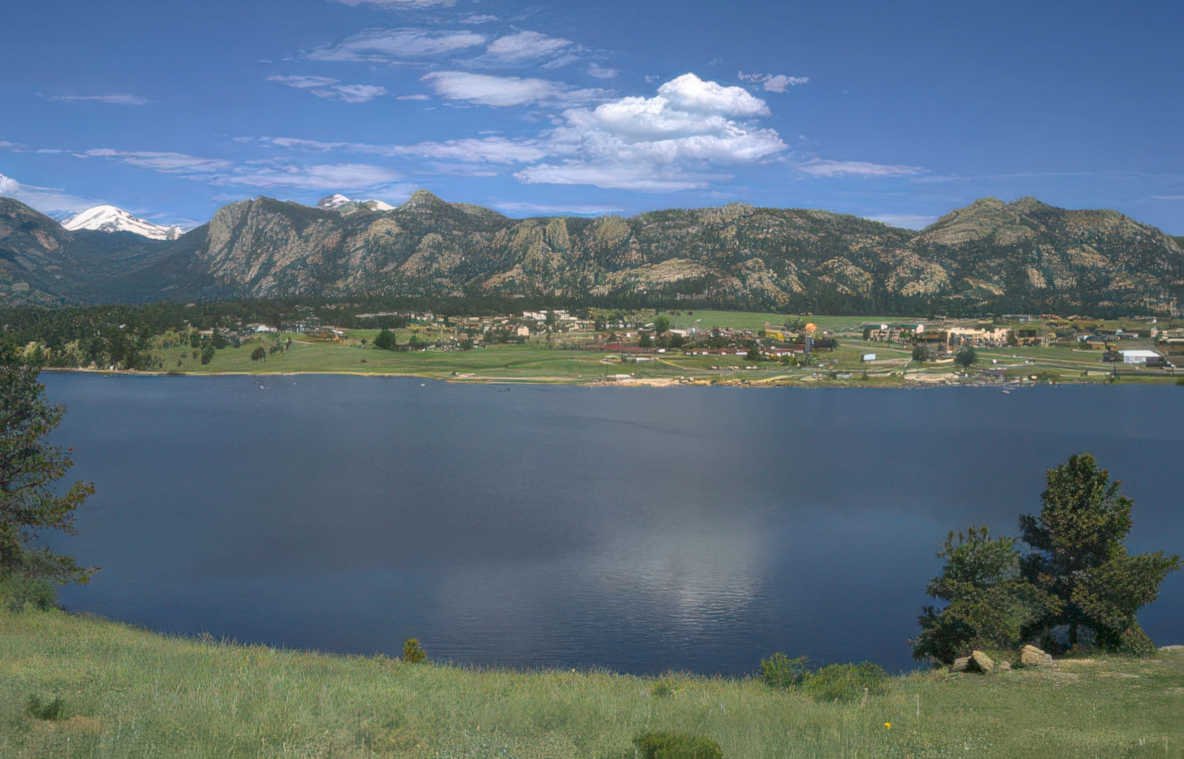 lake dillon mountains 2 Vintage A4 Photo Print