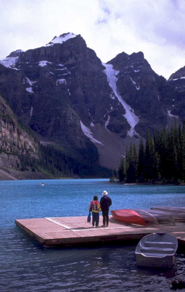 lake louise mountains 1980s 1990s A4 Photo Print 44