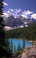 lake louise mounts 1980s 1990s A4 Photo Print