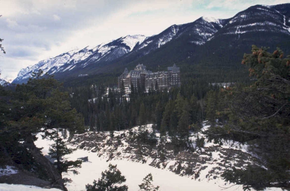 lake louise winter 1980s 1990s A4 Photo Print