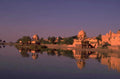 lake palace sunset 1980s 1990s A4 Photo Print