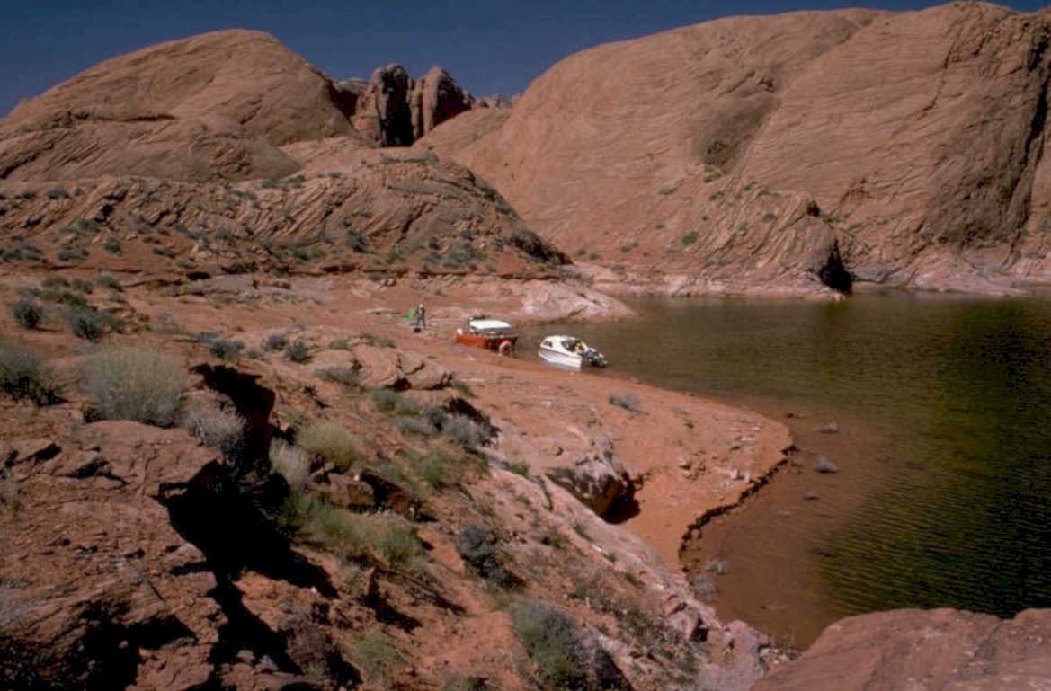 lake powell rv 1980s 1990s A4 Photo Print