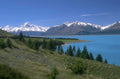 lake pukaki mountains 1980s 1990s A4 Photo Print