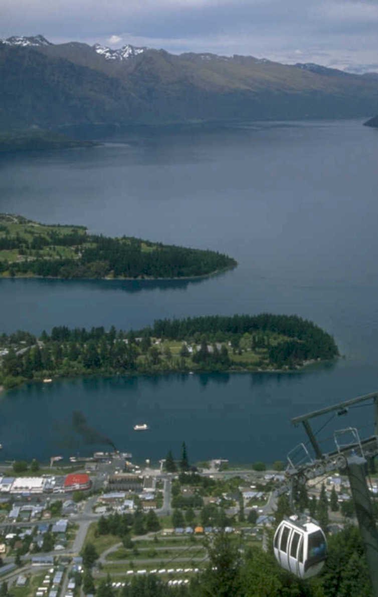 lake queenstown cable 1980s 1990s A4 Photo Print