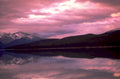 lake reflection sunset 1980s 1990s A4 Photo Print