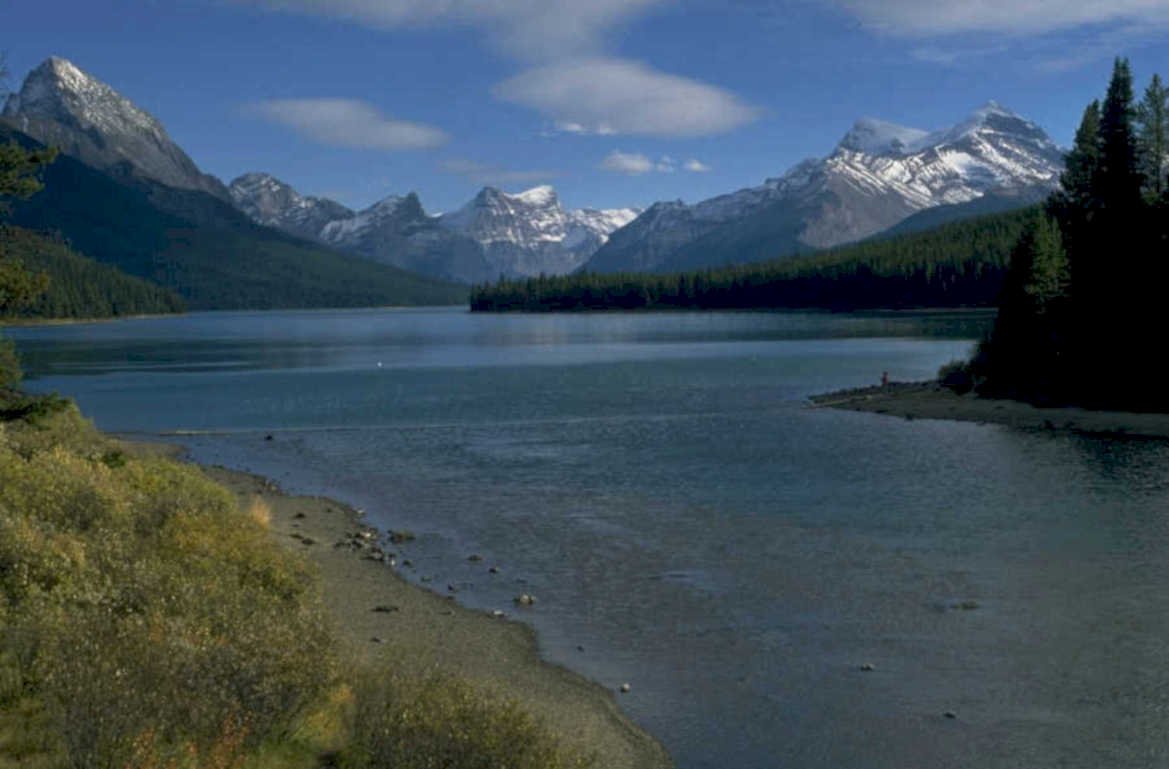 lake serenity banff 1980s 1990s A4 Photo Print