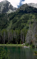 lake solitude mountains 1980s 1990s A4 Photo Print
