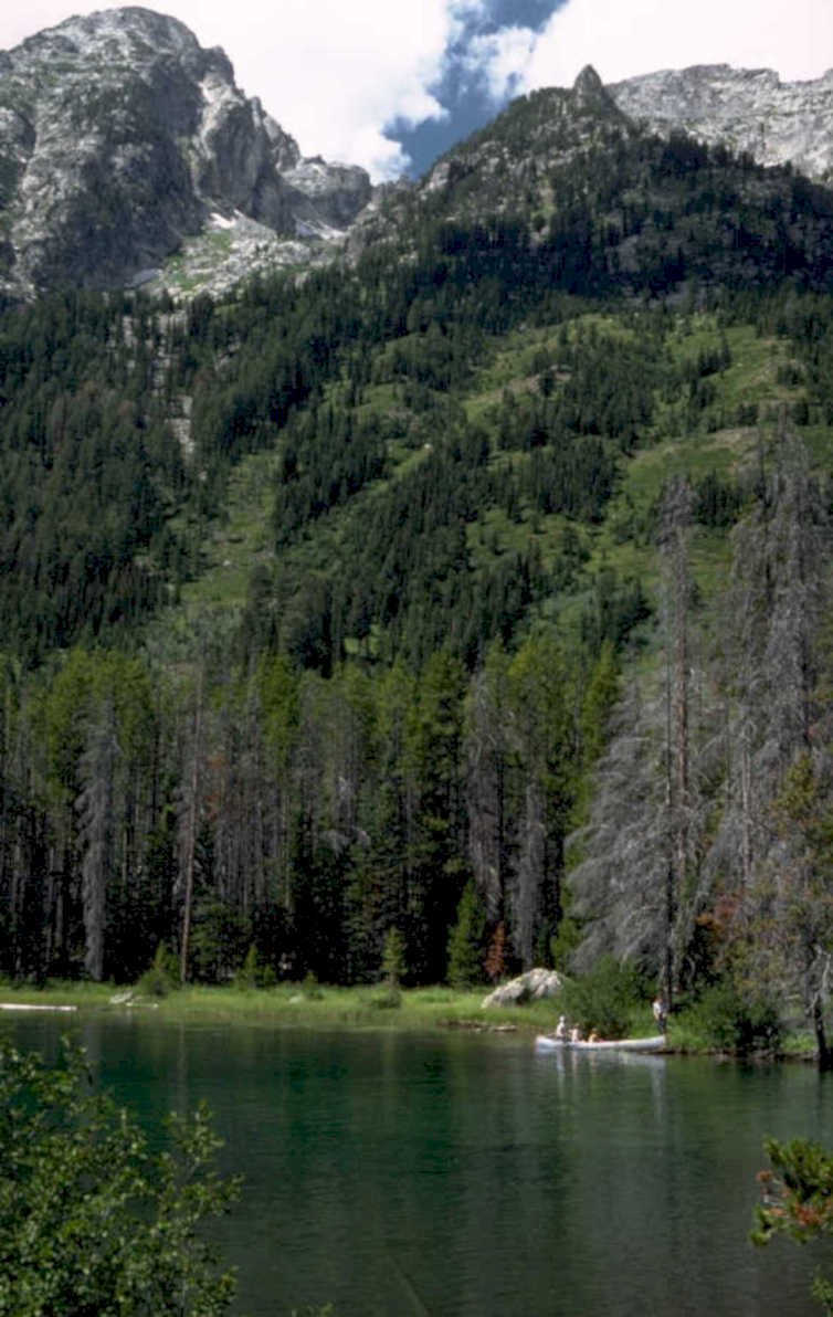 lake solitude mountains 1980s 1990s A4 Photo Print