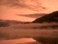 lake sunset mist1980s 1990s A4 Photo Print