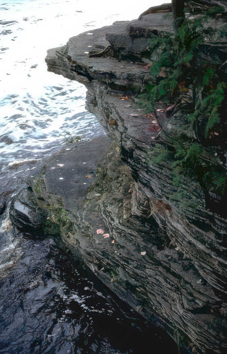 lake superior cliff Vintage A4 Photo Print