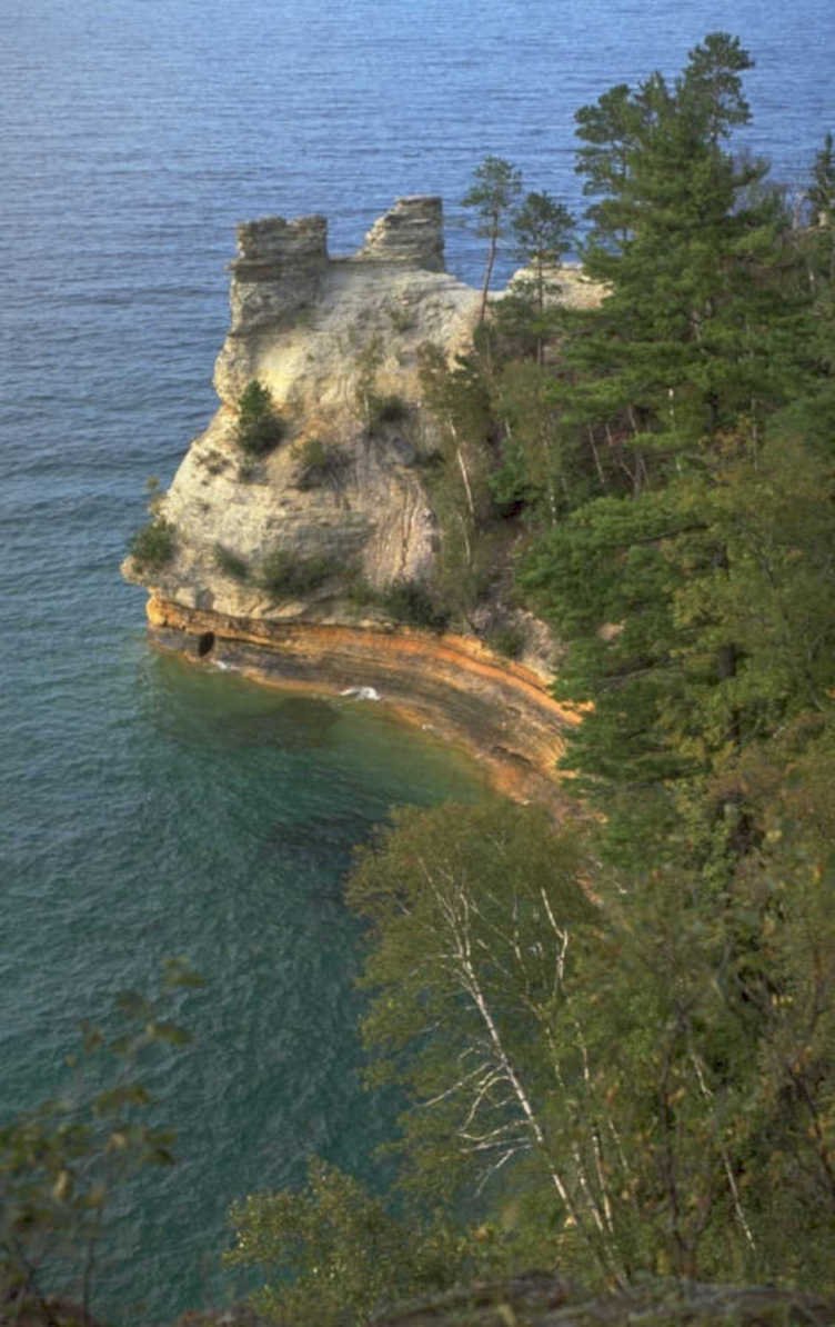 lake superior cliffs 1980s 1990s A4 Photo Print