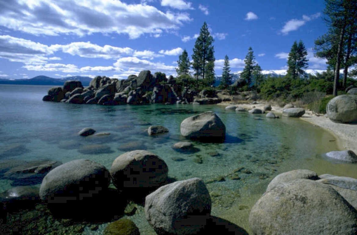lake tahoe beach 1 1980s 1990s A4 Photo Print