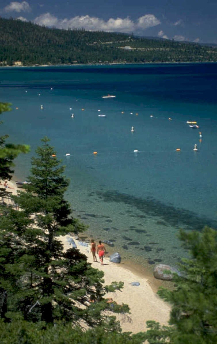 lake tahoe beach 3 1980s 1990s A4 Photo Print