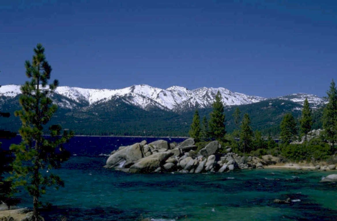 lake tahoe mountains 4 1980s 1990s A4 Photo Print