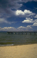 lake tahoe pier 1980s 1990s A4 Photo Print
