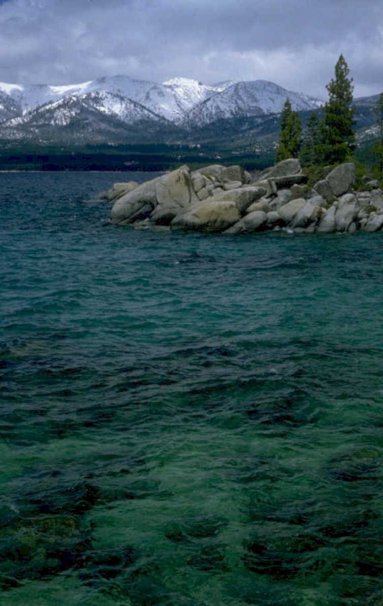 lake tahoe reflection 1980s 1990s A4 Photo Print