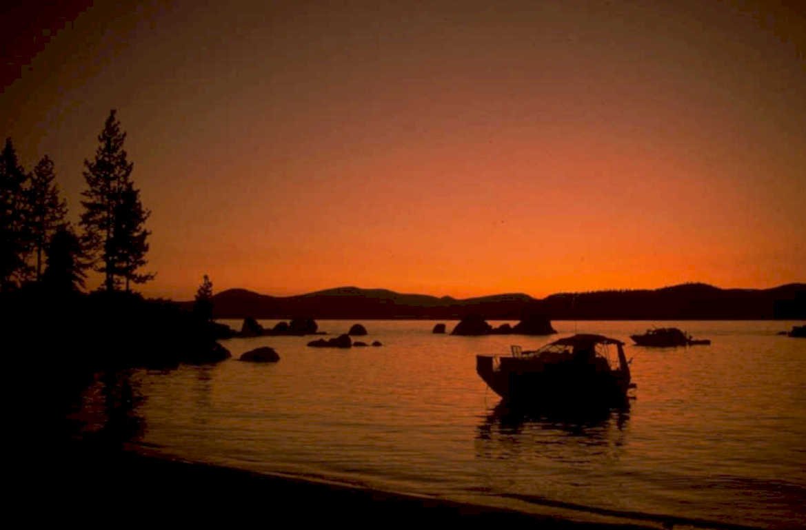 lake tahoe sunset 1980s 1990s A4 Photo Print 42