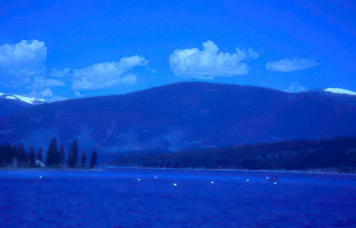 lake tahoe sunset Vintage A4 Photo Print